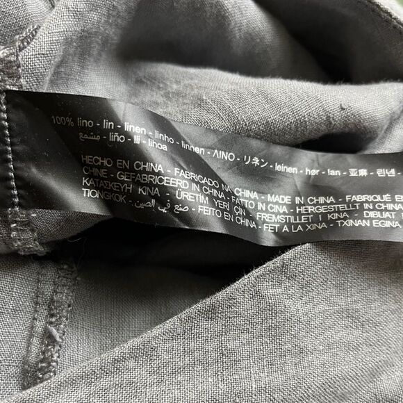 Zara Gray Lillian Linen Jumpsuit | Size Small - Picture 7 of 8